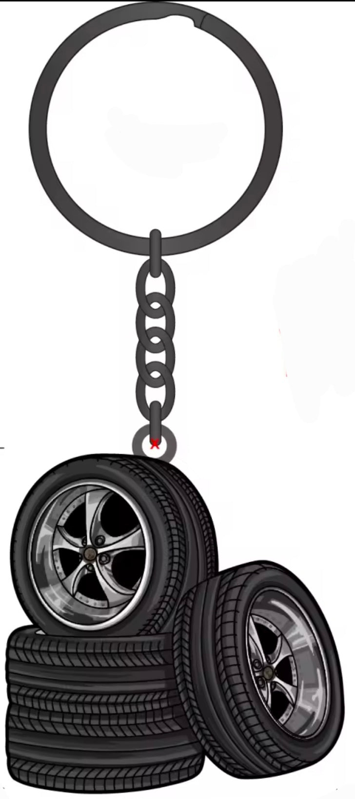 Work VSKF Wheels Keychain