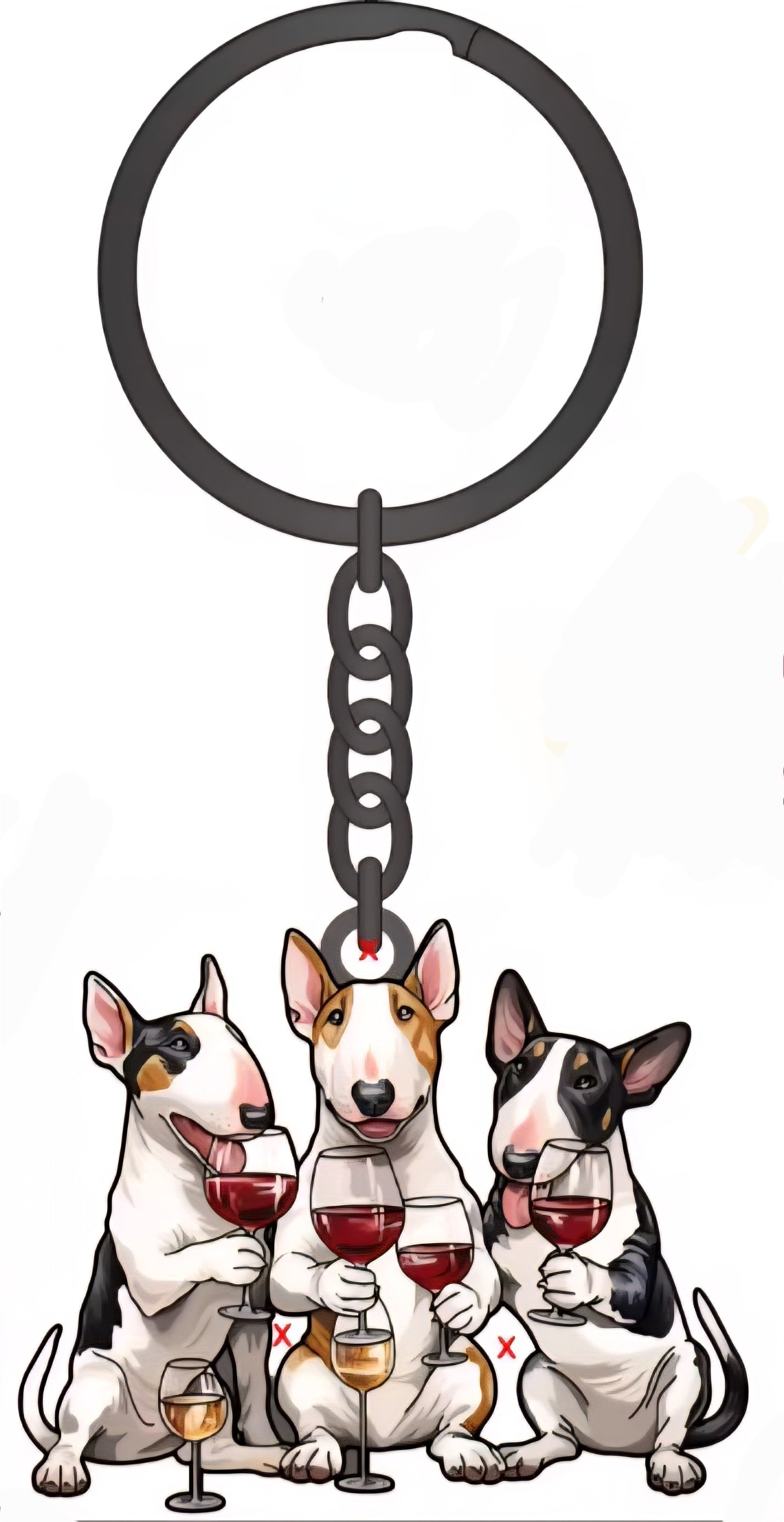 Bull Terrier Keychain