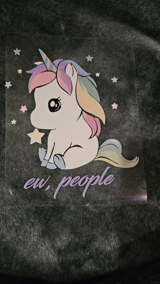 ew, People Unicorn Sticker