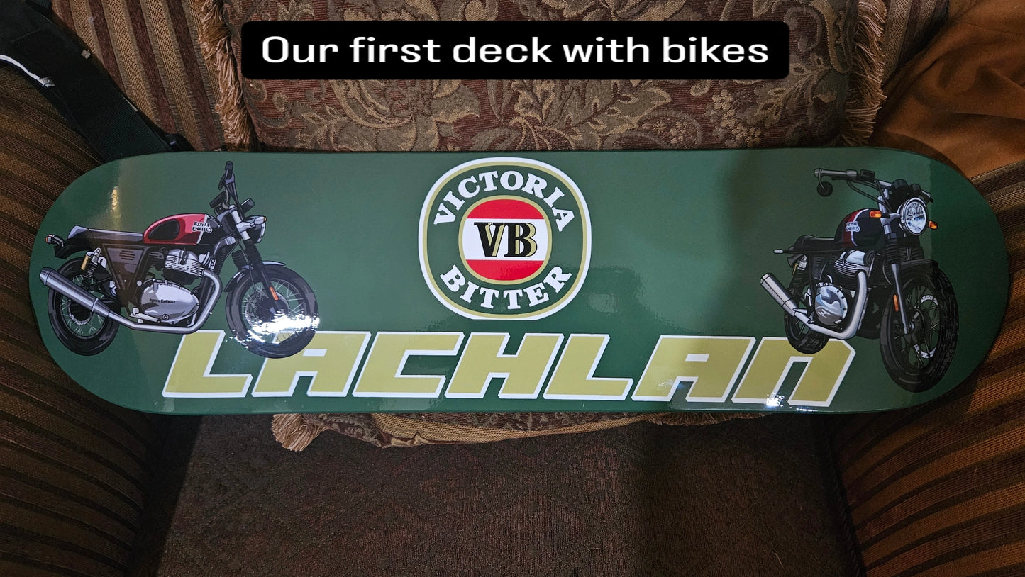 Custom Skate Deck - 2 Featured Cars