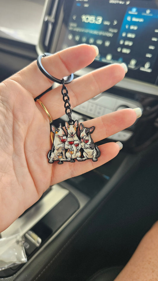 Bull Terrier Keychain