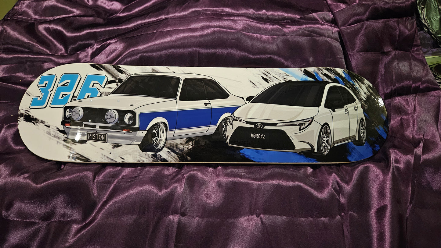 Custom Skate Deck - 2 Featured Cars